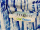 قماش منسوج أزرق طازج مطبوع رقمي مخصص معاد تدويره لحماية الأشعة فوق البنفسجية