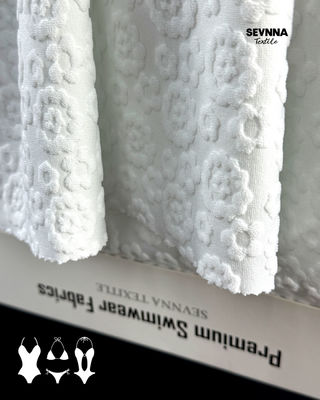 نسيج السباحة المنسوج 95% بوليستر معاد تدويره مقاومة عالية للكلور