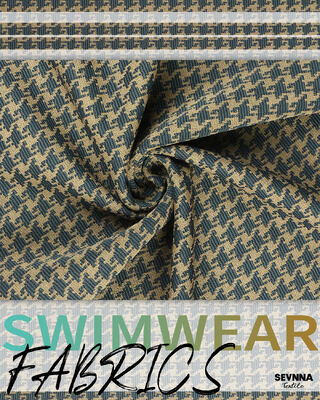 نسيج سباحة محكم سريع الجفاف بوزن 370 جرامًا و عرض 135 سم لملابس السباحة عالية الأداء