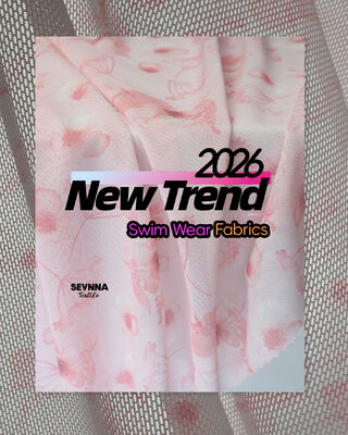 قماش ملابس سباحة صديق للبيئة قابل للتحلل البيولوجي بوزن 105 جرام لكل متر مربع وعرض 155 سم لملابس السباحة المستدامة