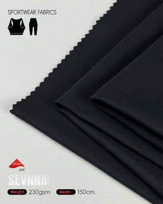 أقمشة ليكرا قابلة للتنفس الجيد مع امتصاص الرطوبة ومرونة عالية للملابس الرياضية وبناطيل اليوجا