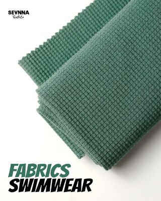 نسيج السباحة المنسوج عالي التمدد مع 95٪ قطن عضوي و 5٪ سباندكس لثبات اللون العالي