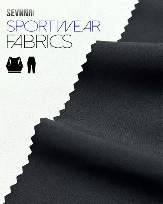 نسيج الدراجات ذو الأداء العالي مع حماية الأشعة فوق البنفسجية ووزن 190 غرام مصنوع من 79٪ البوليستر المعاد تدويره + 21٪ سباندكس