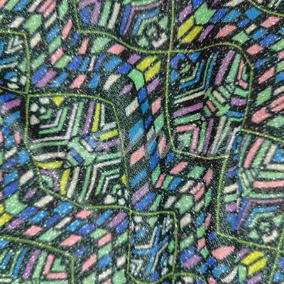 Soft Comfortable Double Knit Fabric with Recycled Poly and Metallic for Summer/Autumn Wear (ملابس ناطقة مزدوجة مريحة مع بولي ومعدنية معاد تدويرها للارتداء في الصيف والخريف)