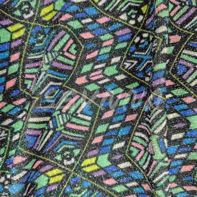 Soft Comfortable Double Knit Fabric with Recycled Poly and Metallic for Summer/Autumn Wear (ملابس ناطقة مزدوجة مريحة مع بولي ومعدنية معاد تدويرها للارتداء في الصيف والخريف)