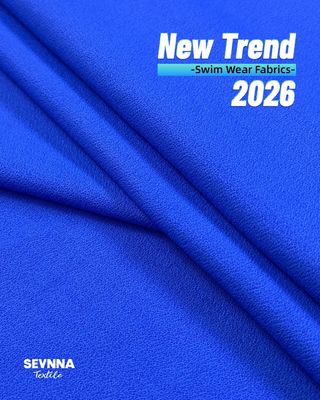 تفاصيل مادة نسيج مزدوج الحياكة 270 جرامًا 93% نايلون معاد تدويره 7% سباندكس لملابس مستدامة ومريحة