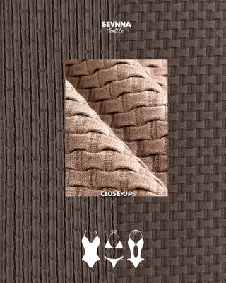 105 سم نايلون معاد تدويره سباندكس نسيج رباط مزدوج 360 غرام