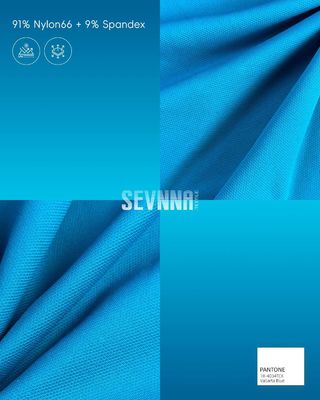 UPF 50+ نسيج الركض النيلون66 سباندكس 4-Way Stretch