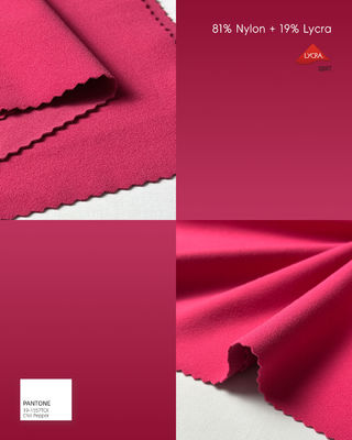 قماش ليكرا خفيف الوزن مطاطي 81 نايلون 19 ليكرا 215gsm