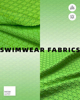 نسيج السباحة المنسوج مادة عالية الأداء لملابس السباحة المريحة والأنيقة