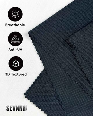 160 سم عرض UV حماية 50+ الأقمشة الركض مع البوليستر المعاد تدويرها لملابس نشطة عالية الأداء