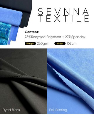 قماش ملابس اليوغا القابلة للتخصيص بعرض 152 سم والنسيج الدائري لتحقيق الراحة والأناقة المثلى