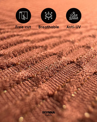 قماش سباحة فاخر الملمس بعرض 130 سم ووزن 250 جرامًا لكل متر مربع وتركيبة من النايلون المعاد تدويره لملابس السباحة عالية الأداء