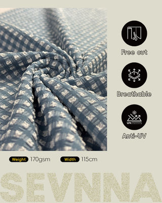 نسيج سباحة ذات نسيج ممتاز بعرض 115 سم ووزن 170 غرام ، ونمط بنسيج أنيق لملابس السباحة