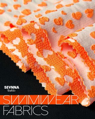 Premium Textured Swim Fabric with UPF 50+ Sun Protection and 120cm Width for Swimwear Production