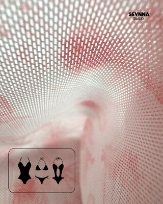 قماش ملابس سباحة صديق للبيئة قابل للتحلل البيولوجي بوزن 105 جرام لكل متر مربع وعرض 155 سم لملابس السباحة المستدامة