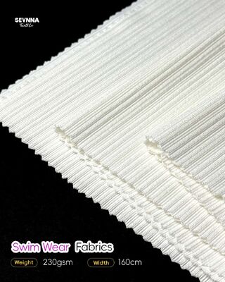 نسيج بوليستر مزدوج التريكو معاد التدوير بنمط الجاكار وعرض 160 سم للملابس الصديقة للبيئة