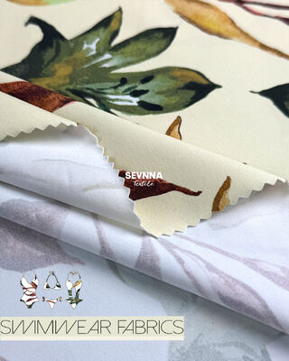 86٪ نايلون 14٪ سباندكس ملابس السباحة المعاد تدويرها القماش 205gsm يونيسكس ملابس السباحة المستدامة المواد لمجموعات ملابس السباحة الصديقة للبيئة