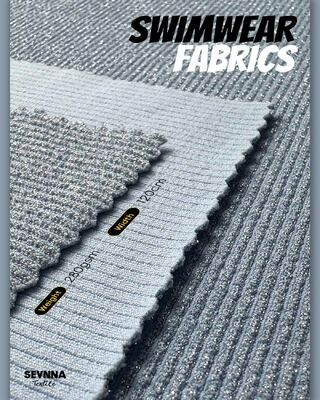 نسيج ملابس سباحة صديق للبيئة مع 83% نايلون معاد تدويره، سريع الجفاف ومقاوم للكلور لملابس سباحة مستدامة