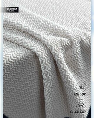 نسيج ملابس سباحة صديق للبيئة بمرونة في اتجاهين بعرض 130 سم ووزن 250 جرامًا للملابس السباحة المستدامة