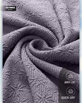 320 غرام UPF 50+ نسيج سباحة مزين بمقاومة عالية للكلور لملابس السباحة القوية