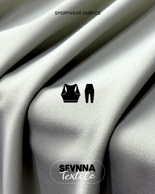 Stretchable flexible yoga wear fabric suitable for leggings tops and other fitness garments requiring comfort