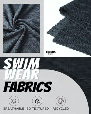 215gsm Sustainable Eco-friendly Recycled Swimwear Fabric for Durable Swimwear