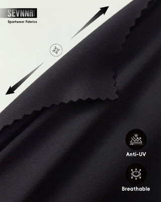 75% نايلون + 25% سباندكس الملابس النشطة النسيج الخيط مع عالية قابلية التنفس والجفاف السريع للملابس الرياضية النسيج النسيجي