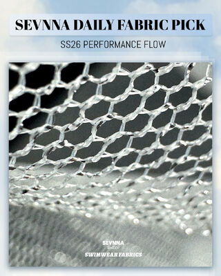 نسيج ملابس سباحة صديق للبيئة مقاوم للكلور، مرونة في اتجاهين، وسرعة جفاف لملابس سباحة مستدامة