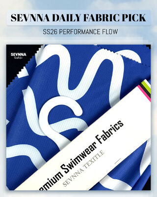 نسيج ملابس سباحة معاد تدويره للبالغين، مادة صديقة للبيئة ومستدامة مناسبة لإنتاج ملابس السباحة والملابس الرياضية